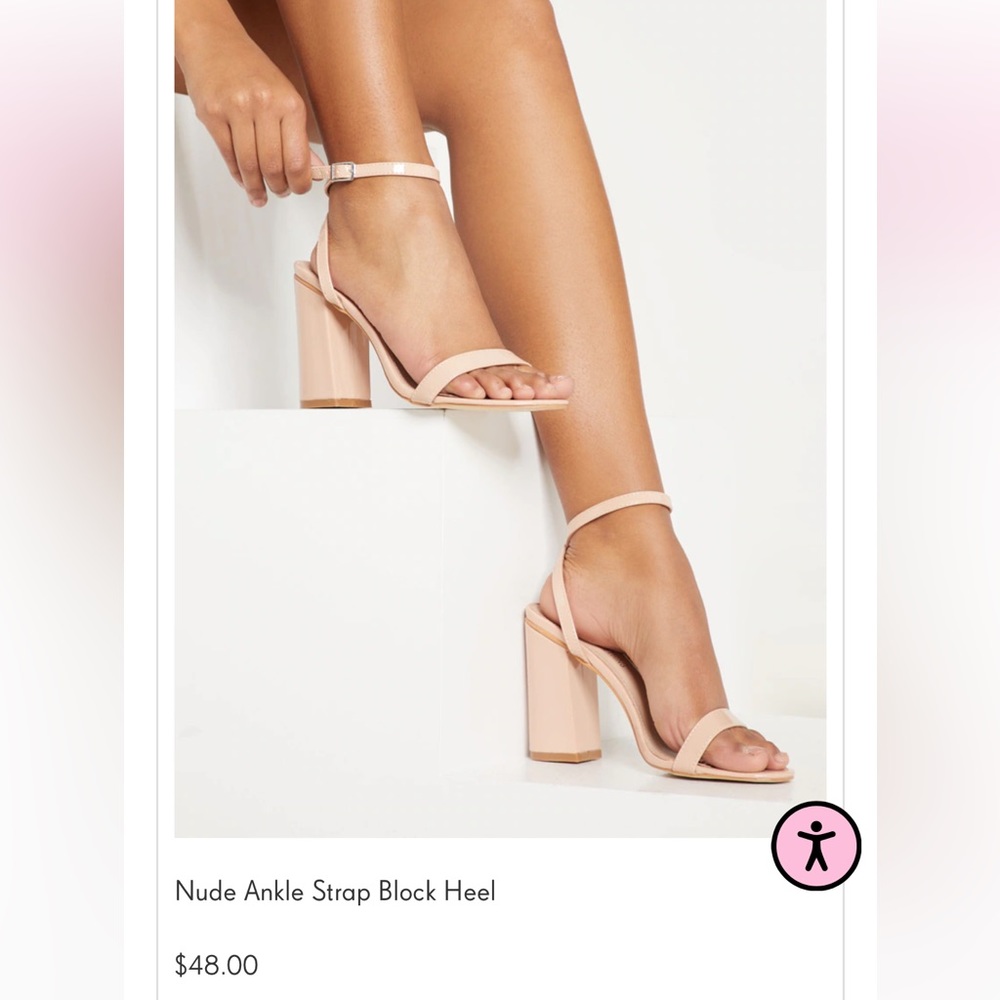 PLT blush pink nude heels
